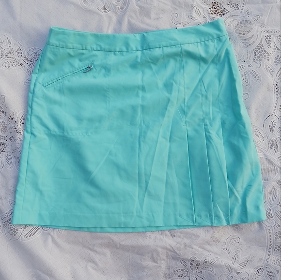 NWT - IZOD Size 6 Golf Classix Skort Turquoise Blue - Picture 3 of 12